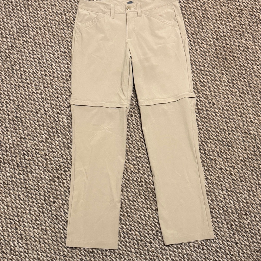 Eddie Bauer Light Tan Cargo Zip-off Pants Shorts